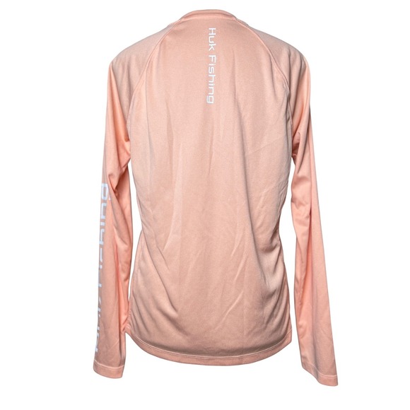 Huk Pursuit Heather Long Sleeve Performance Crewneck Women's Small 50+ UPF - Picture 2 of 9